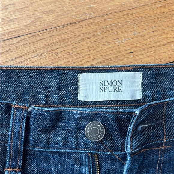 Simon Spurr mens jeans blue fade slim straight sz 35 waist inseam 30 - Picture 2 of 9